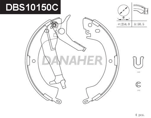 Brake Shoe Set (DBS10150C)
