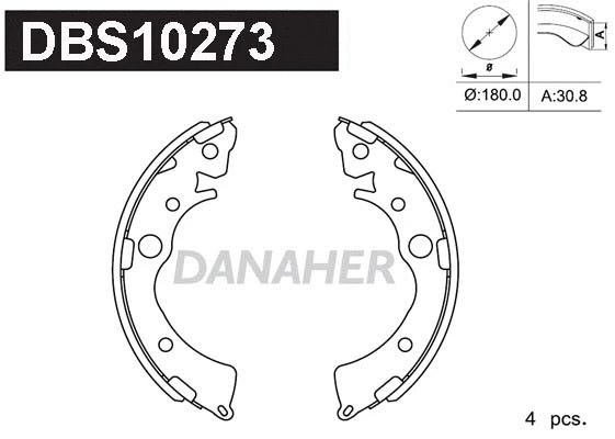 Brake Shoe Set (DBS10273)