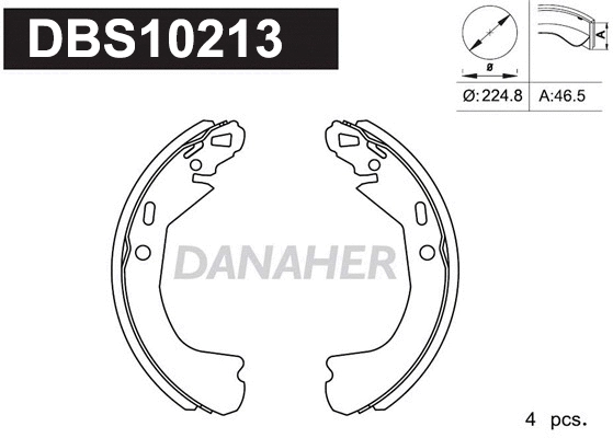 Brake Shoe Set (DBS10213)