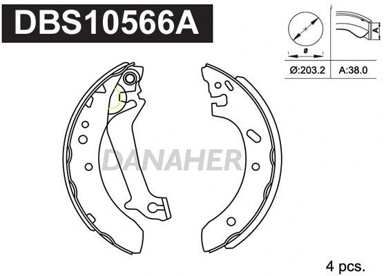 Brake Shoe Set (DBS10566A)