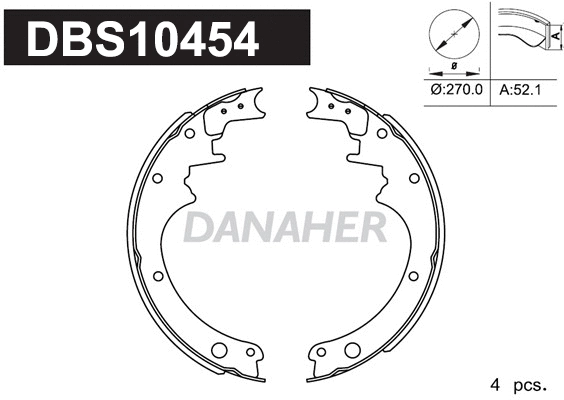 Brake Shoe Set (DBS10454)