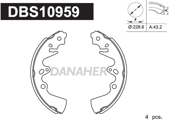 Brake Shoe Set (DBS10959)