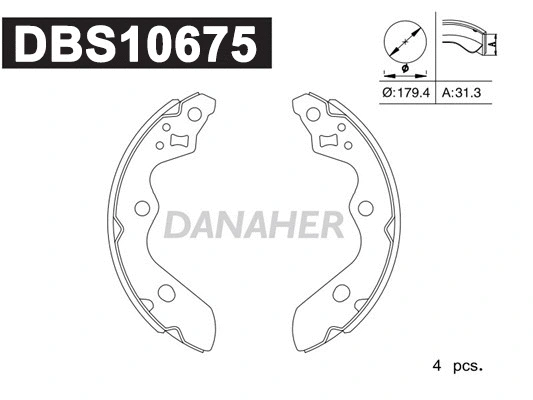 Brake Shoe Set (DBS10675)