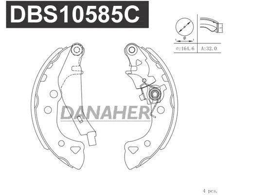 Brake Shoe Set (DBS10585C)