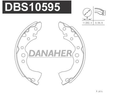 Brake Shoe Set (DBS10595)