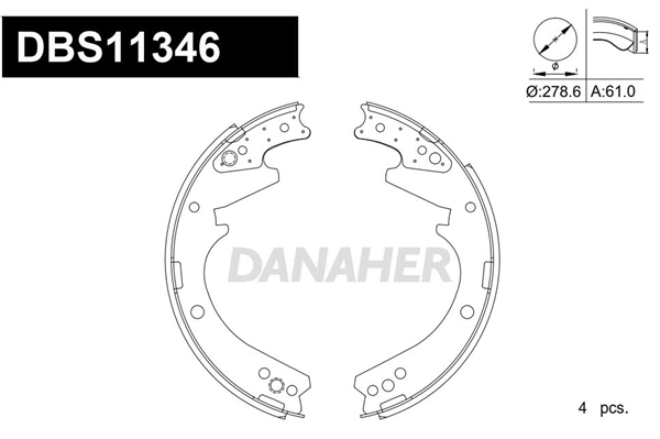 Brake Shoe Set (DBS11346)