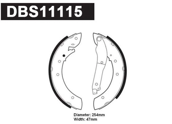 Brake Shoe Set (DBS11115)