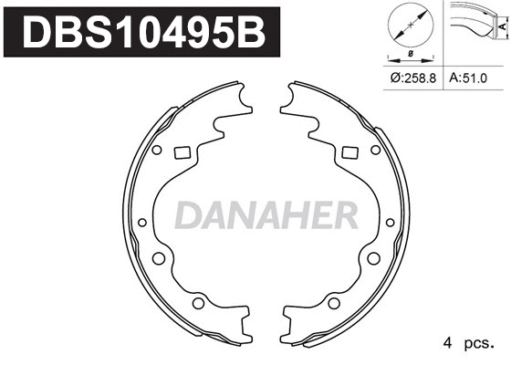 Brake Shoe Set (DBS10495B)