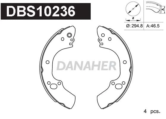 Brake Shoe Set (DBS10236)