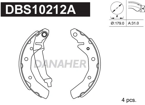 Brake Shoe Set (DBS10212A)