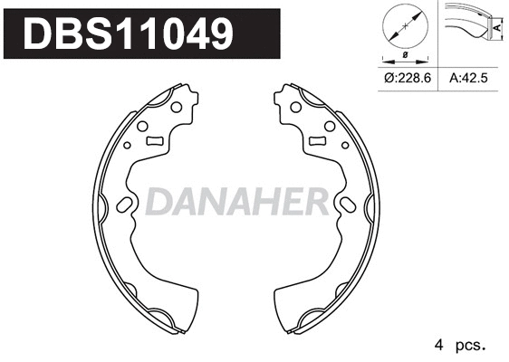 Brake Shoe Set (DBS11049)
