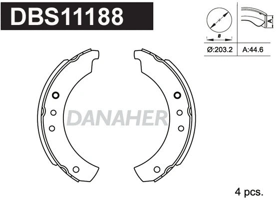 Brake Shoe Set (DBS11188)