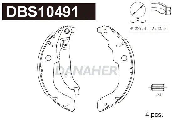 Brake Shoe Set (DBS10491)