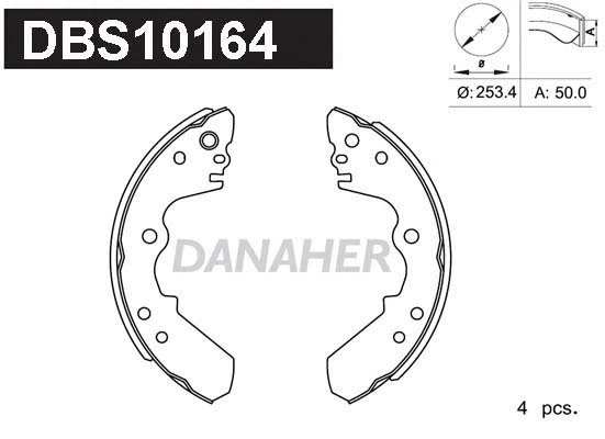 Brake Shoe Set (DBS10164)