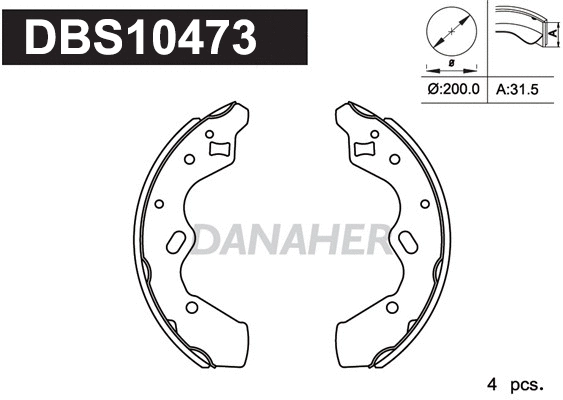 Brake Shoe Set (DBS10473)