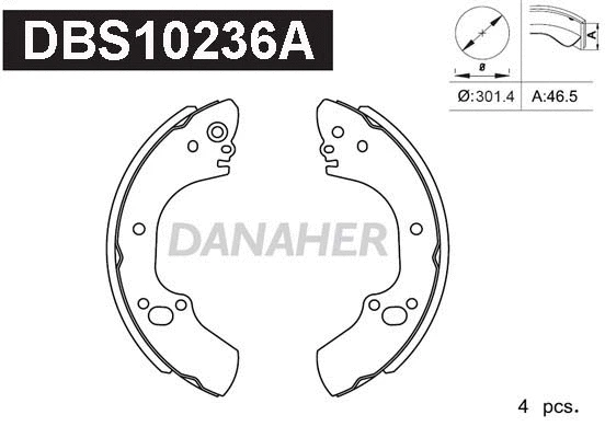 Brake Shoe Set (DBS10236A)