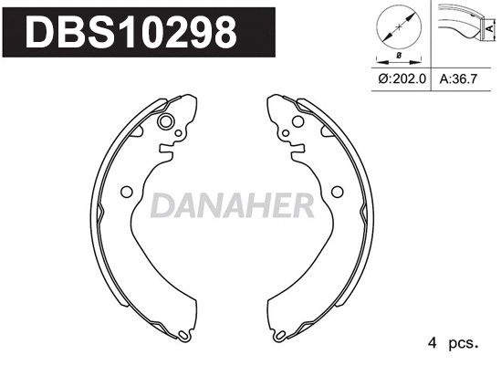 Brake Shoe Set (DBS10298)