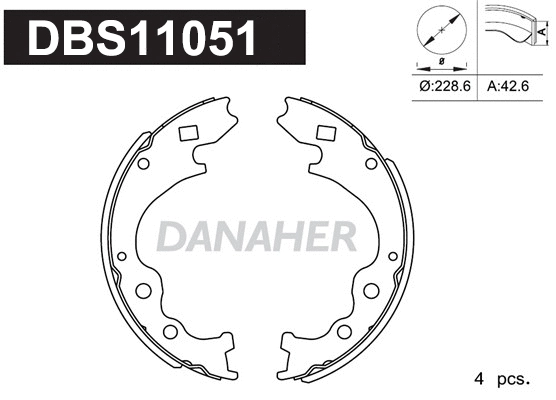 Brake Shoe Set (DBS11051)