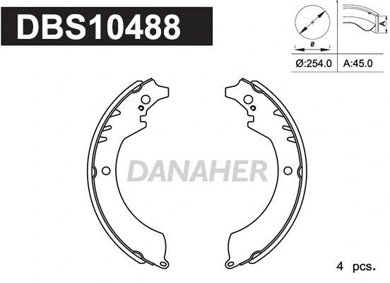 Brake Shoe Set (DBS10488)