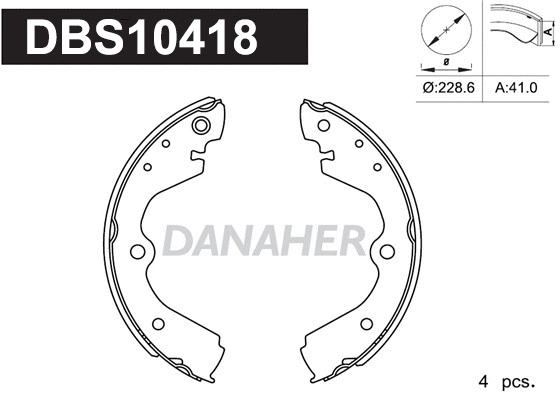 Brake Shoe Set (DBS10418)