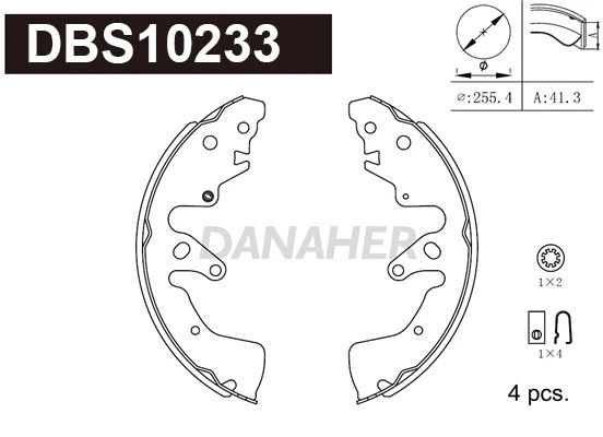 Brake Shoe Set (DBS10233)