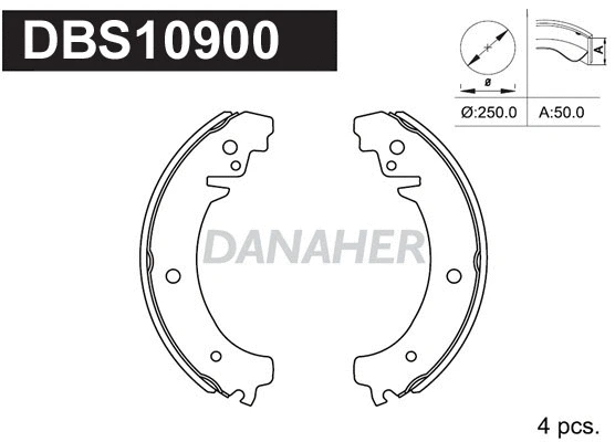 Brake Shoe Set (DBS10900)