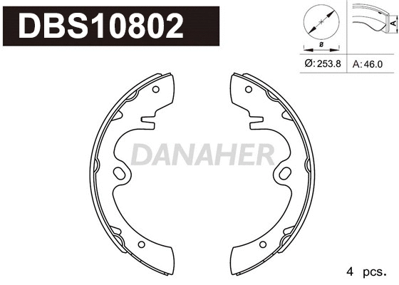 Brake Shoe Set (DBS10802)