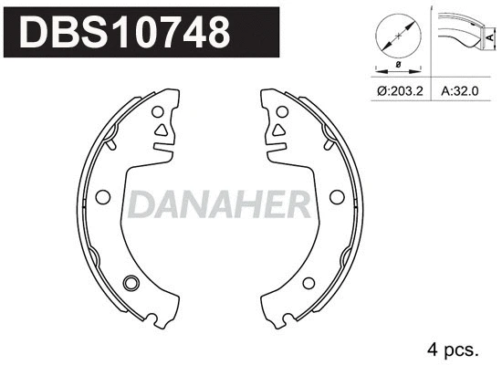 Brake Shoe Set (DBS10748)
