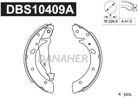 Brake Shoe Set (DBS10409A)