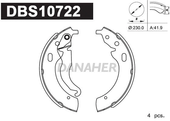 Brake Shoe Set (DBS10722)