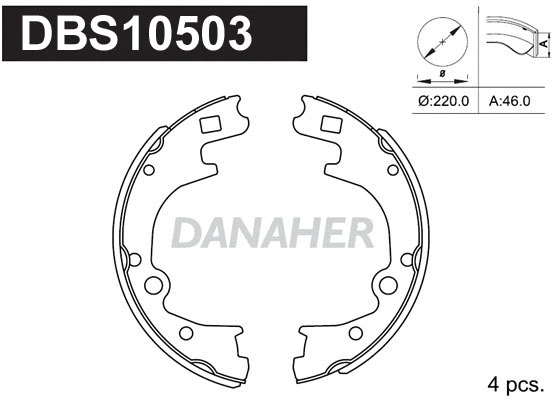 Brake Shoe Set (DBS10503)