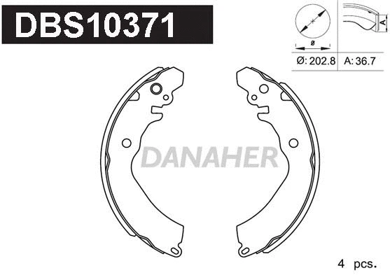 Brake Shoe Set (DBS10371)