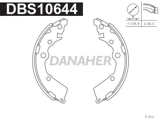 Brake Shoe Set (DBS10644)
