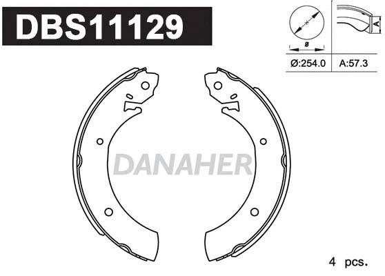 Brake Shoe Set (DBS11129)