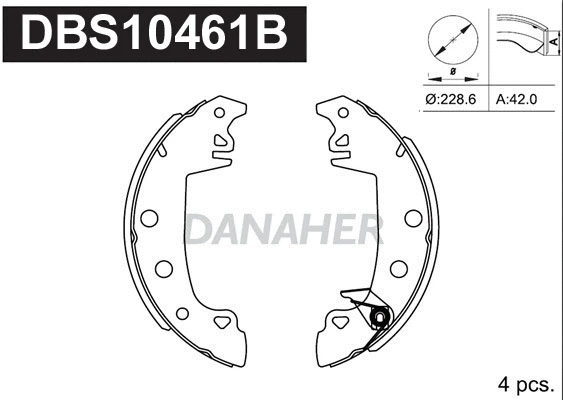 Brake Shoe Set (DBS10461B)