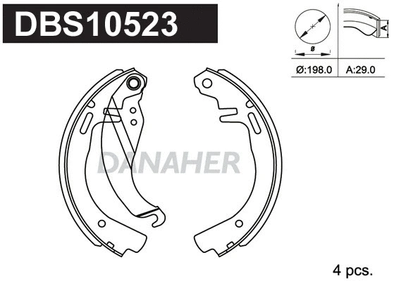 Brake Shoe Set (DBS10523)