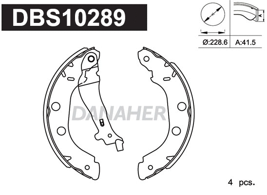 Brake Shoe Set (DBS10289)