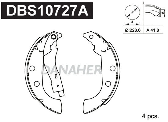 Brake Shoe Set (DBS10727A)