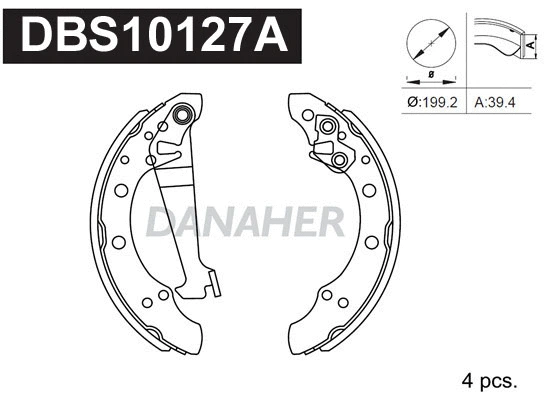 Brake Shoe Set (DBS10127A)