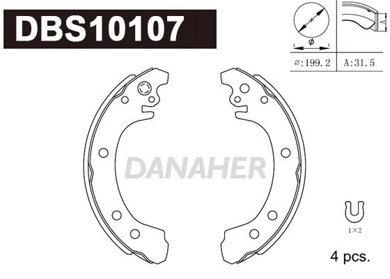 Brake Shoe Set (DBS10107)