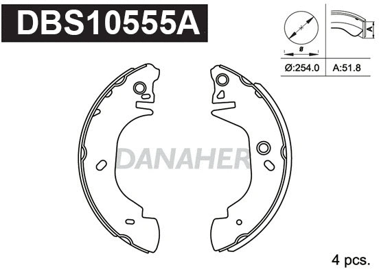 Brake Shoe Set (DBS10555A)