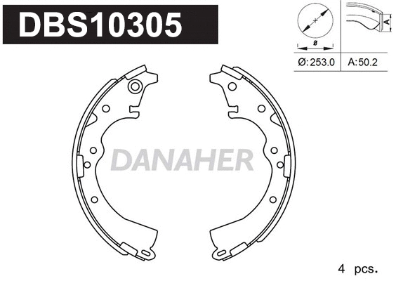 Brake Shoe Set (DBS10305)