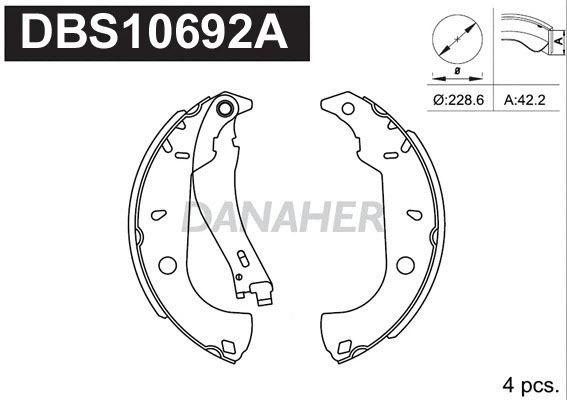Brake Shoe Set (DBS10692A)