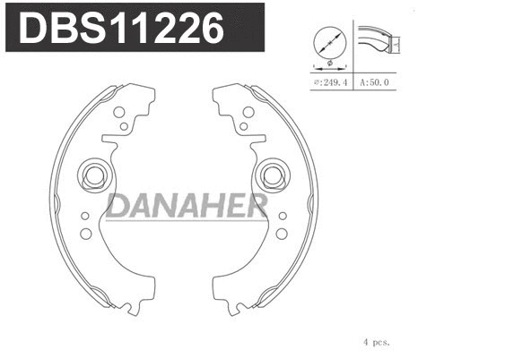 Brake Shoe Set (DBS11226)
