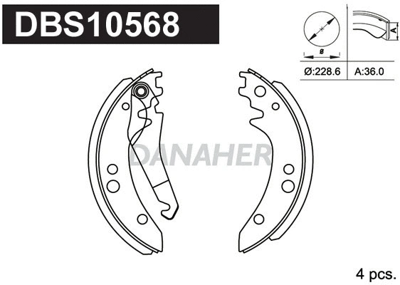 Brake Shoe Set (DBS10568)