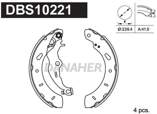 Brake Shoe Set (DBS10221)