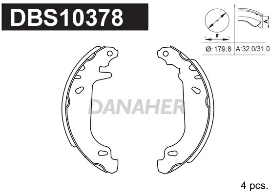 Brake Shoe Set (DBS10378)