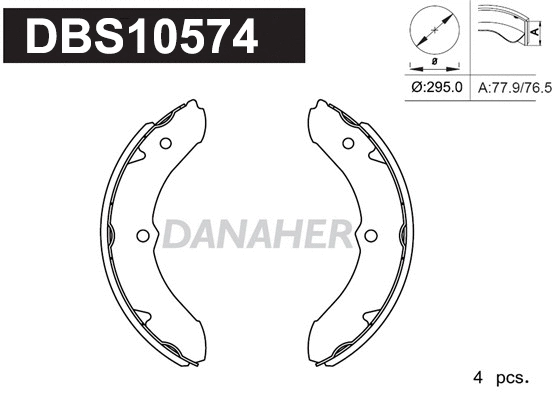 Brake Shoe Set (DBS10574)
