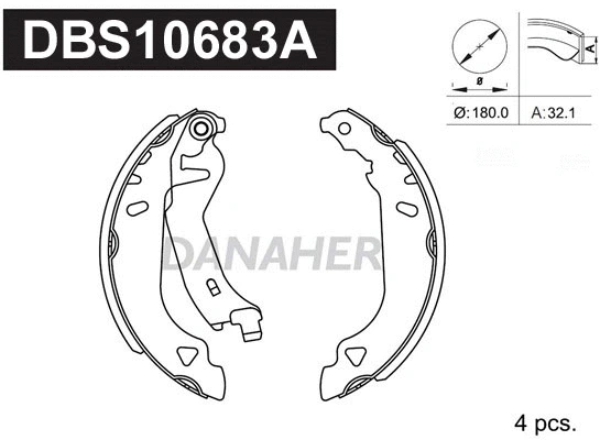Brake Shoe Set (DBS10683A)