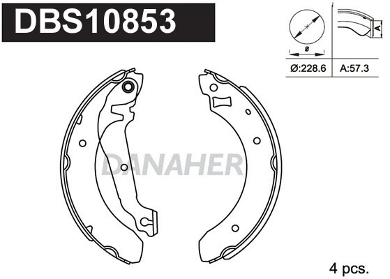 Brake Shoe Set (DBS10853)